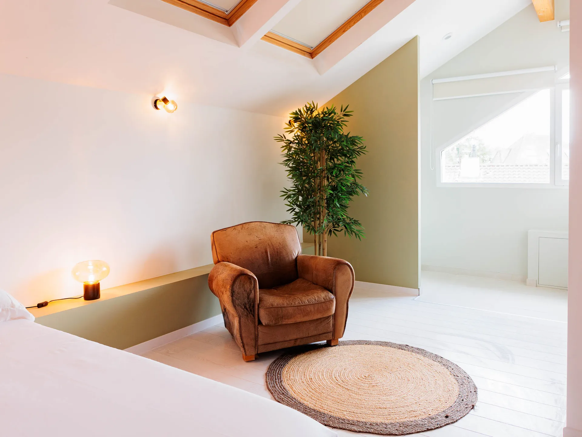 Room 4 — the armchair corner, jute rug and window